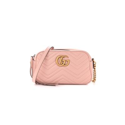 GUCCI GG MARMONT MATELASSÉ SMALL SHOULDER BAG 447632 (24*13*7cm)